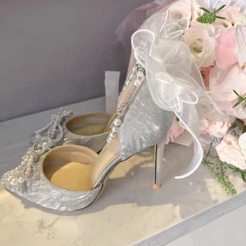 Fairy Crystal New Pointed Toe Stiletto Shoes - Jam Garden