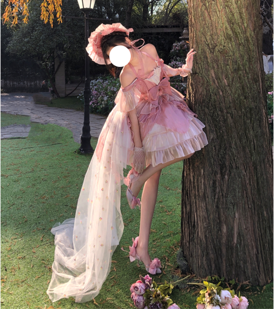 Flower Married Lolita Dress Gorgeous And Elegant Jsk Dress Cos Clothes - Jam Garden