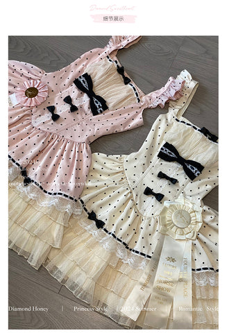 Retro girl doll·Lolita romantic polka dot jsk dress