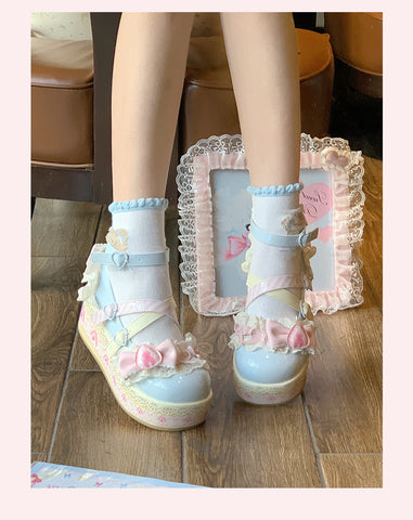 Thick-soled cute lolita shoes for sweet girls