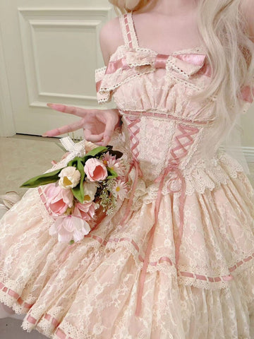 Original Spring Ballet Style Cake Princess Dress