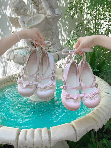 Lolita shoes cute doll wedge heel doll