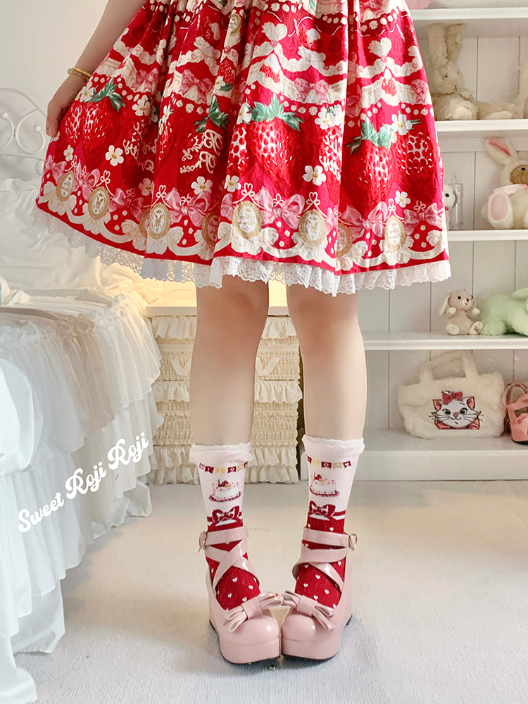 Cake Cotton Lolita Socks for Women