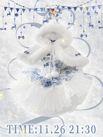 POSHEPOSE Blue and White Porcelain Princess Set