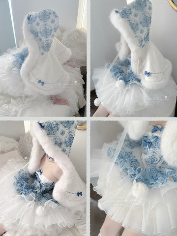 POSHEPOSE Blue and White Porcelain Princess Set