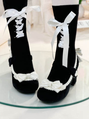 Original Snow White New Color Round Toe High Heel Mary Jane