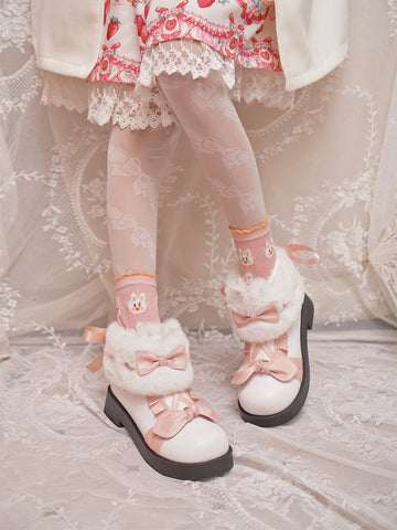 Autumn and winter snow boots Lolita plus velvet short boots