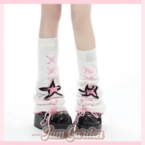 Japanese Style Long Knitted Leg Warmers