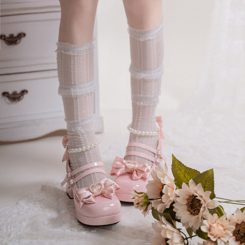 Original Lolita Japanese style all-match sweet high-heeled Mary Jane women's shoes