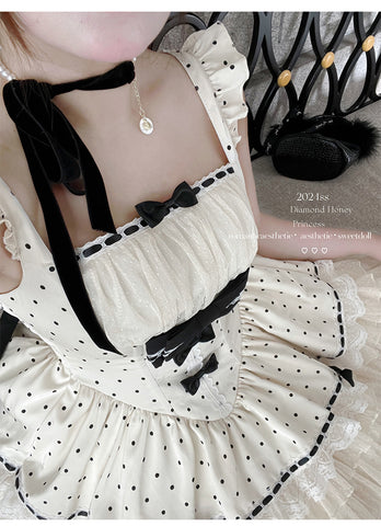 Retro girl doll·Lolita romantic polka dot jsk dress