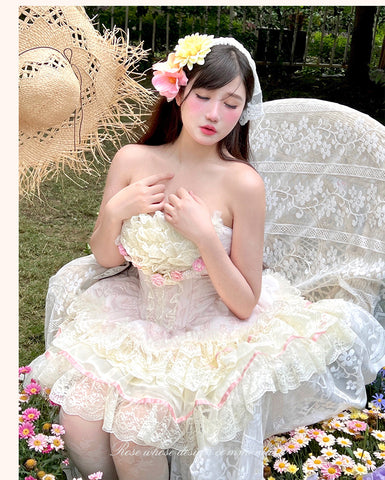 Romantic French style gentle and elegant slim temperament lace suit