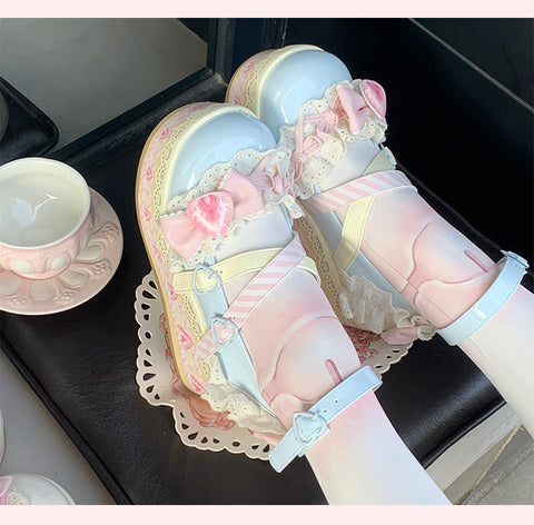 Thick-soled cute lolita shoes for sweet girls