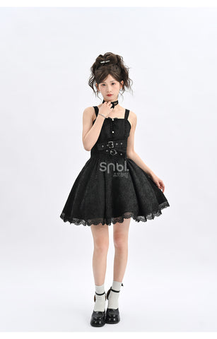 Original design black bow dress