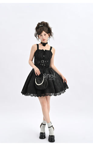 Original design black bow dress