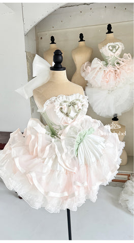 Poshepose Happy Milk Green Princess Style Dress