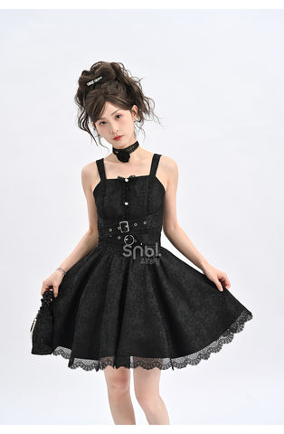 Original design black bow dress