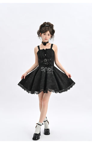 Original design black bow dress