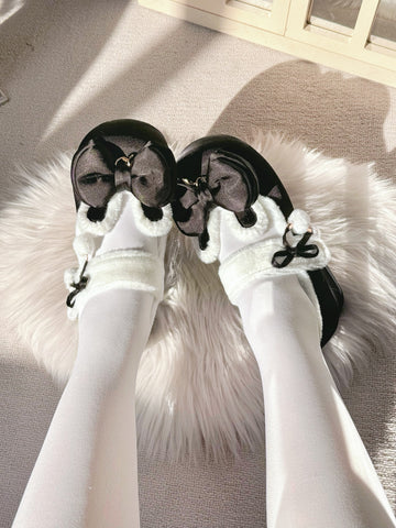 Original round toe cute lolita shoes Japanese style low heel loa shoes