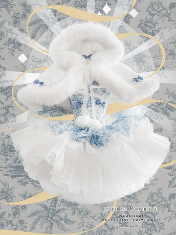 POSHEPOSE Blue and White Porcelain Princess Set