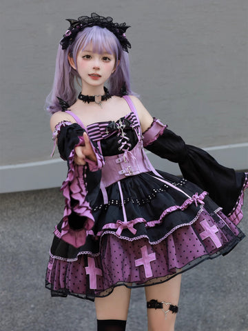 Devil's contract jsk sweet cool hot girl dress