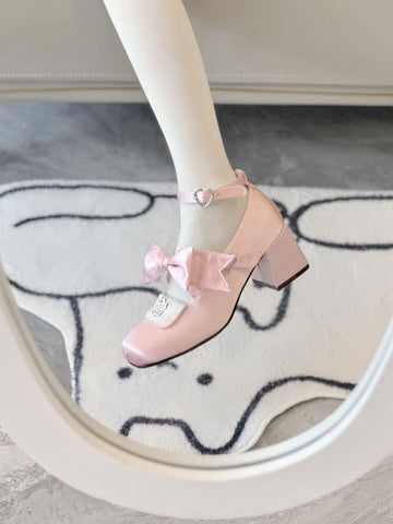 Original design elegant cla series hollow rose thick heel