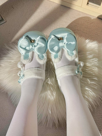 Original round toe cute lolita shoes Japanese style low heel loa shoes