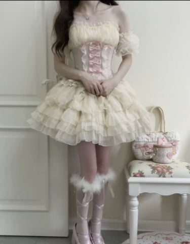 Dress Corset Mini Princess Dress - Jam Garden