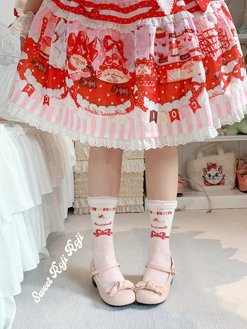 Cake Cotton Lolita Socks for Women