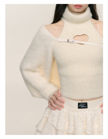 Women's autumn and winter turtleneck lazy style soft sweater