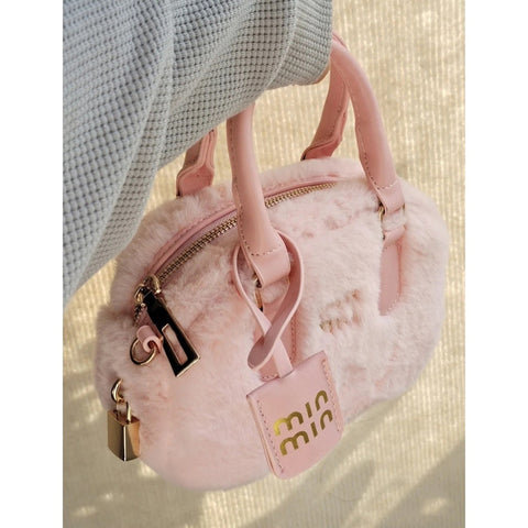Handbag Pink Shoulder Bag Boston Treasure Niche Bag Women's Advanced Messenger Bag - Jam Garden