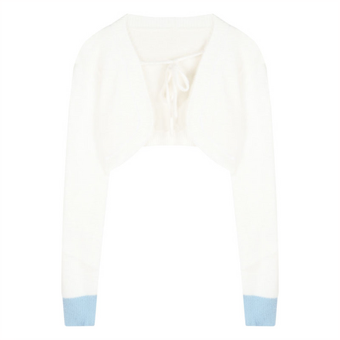 Imitation Mink Velvet Three-Piece Suit Pure Desire Sweet Niche Gentle Color Matching Vest + Long-Sleeved Cardigan - Jam Garden