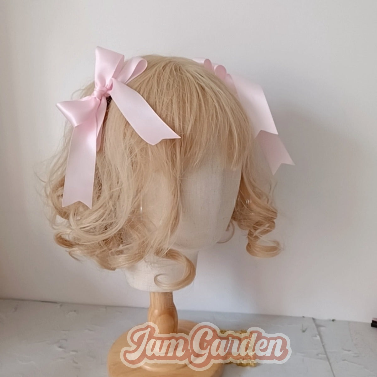 Pink Three-Dimensional Bow Lolita Lolita Hair Accessories Clip - Jam Garden