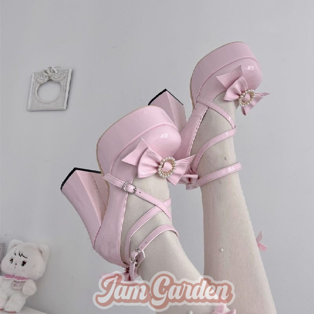 Original Lolita Sweet Japanese Elegant Strappy Princess High Heels - Jam Garden