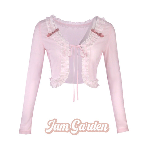 Garden Girl Lace Bow Sunscreen Cardigan - Jam Garden