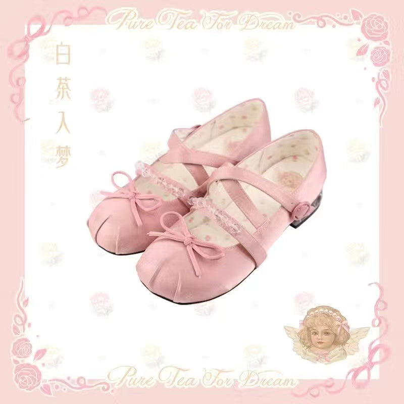 Ballet Bow Elegant Strappy Shoes