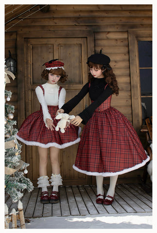 Long and short fishbone chest support cape autumn and winter lolita