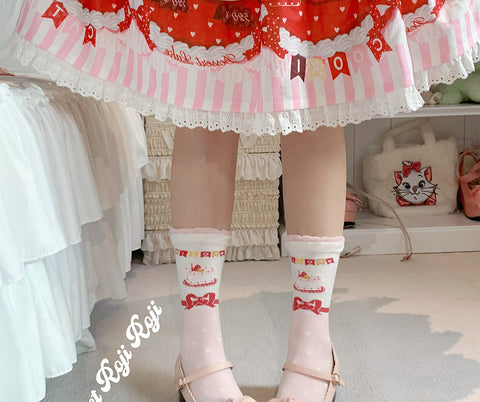 Cake Cotton Lolita Socks for Women