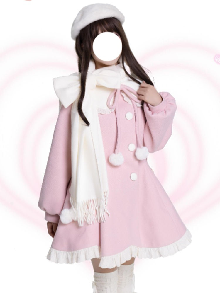 Sweet girly elegant dress (free scarf)