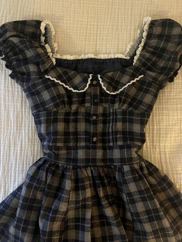 Retro plaid skirt