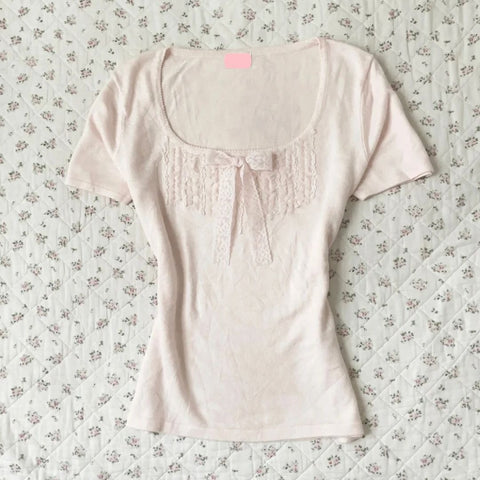 Pink Sweet Lace Top