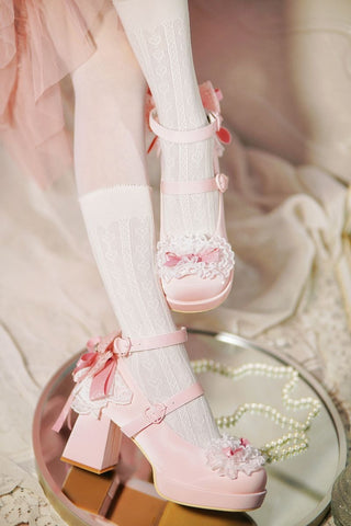 Sweet Lolita Lace High Heels