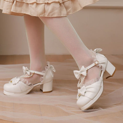 Sweet Lolita Bow Sandals