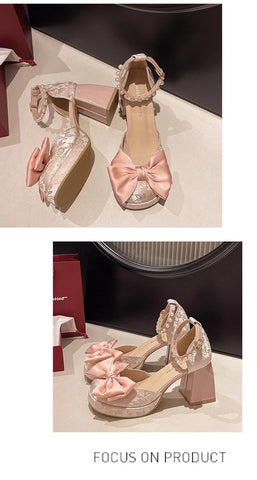 2025 New Silk Sakura High Heels