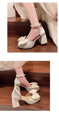 2025 New Silk Sakura High Heels