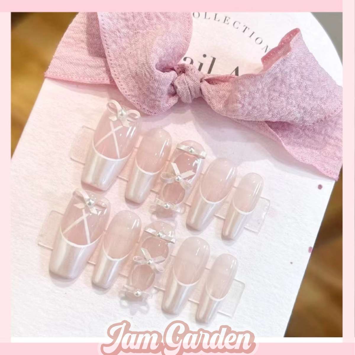 Pure Handmade Manicure Wear Armor Ballet Shoes Pink Bow Melody Wear Armor Advanced Ballet Queen - Jam Garden
