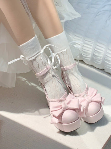 Princess Style Doll Girly Sweet And Cute Lolita High Heels - Jam Garden