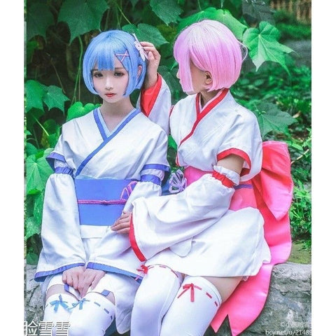 Life in a Different World from Zero Rem cos Ram Kimono suit