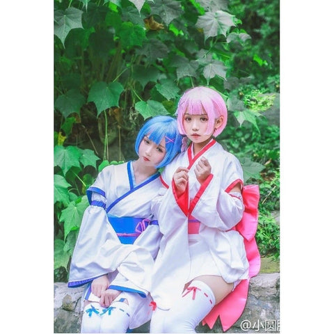 Life in a Different World from Zero Rem cos Ram Kimono suit