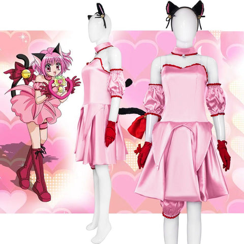 Tokyo Cat Cos Suit Momomiya Berry Cosplay Set