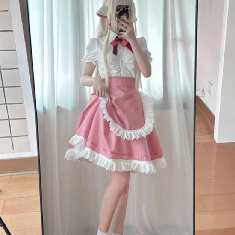 Chobits COS elda cosplay costume set maid outfit